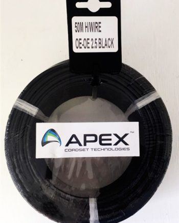 WIRE HOUSEWIRE PREPACK  BLACK 2.5MM X 50MET