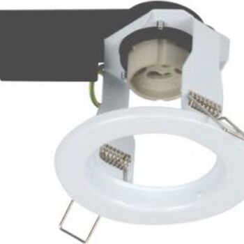 ELECTRICAL MTS DOWN LIGHT FITTING STL STR 220V WHITE - ELE1386