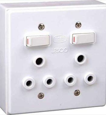 ELECTRICAL MTS SOCKET DOUBLE LED 4X4 SABS LESC - ELE2622
