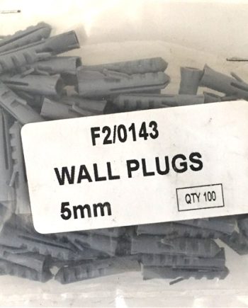 Wall Plugs Plastic  5Mm Grey Box 100