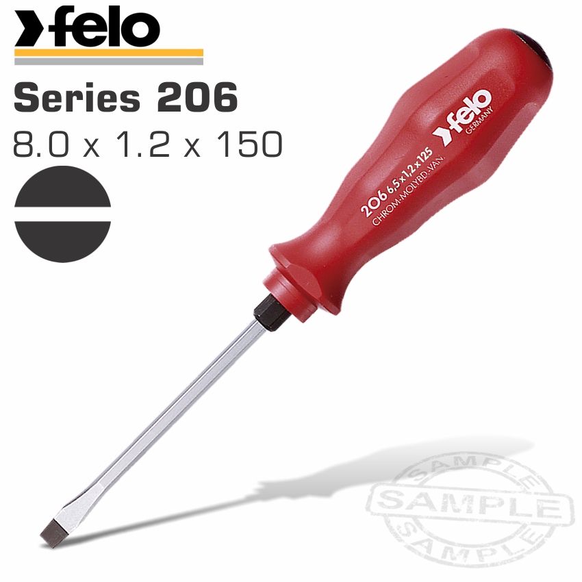 Felo 206 Sl8.0X1.2X150 S/Driver Steel Cap