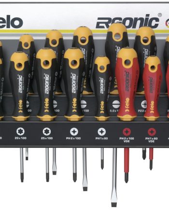 Felo 400 S/Driver Set 17Pc Ergonic/Vde Xxl-Steel Rack Sl/Ph/Pz/Tx Wall