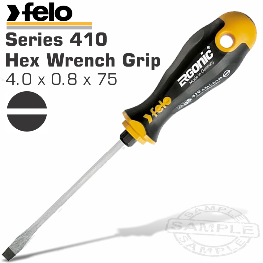Felo 410 Sl4.0X0.8X75 S/Driver Ergonic Hex Wrench Grip
