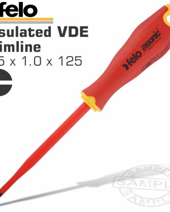 Felo 413 Sl5.5X1.0X125 S/Driver Ergonic Slimline Insulated Vde