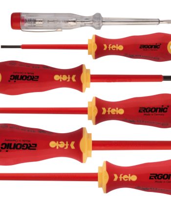 Felo 413 S/Driver Set 6Pc Ergonic Insulated Vde Sl/Ph/Mains Tester