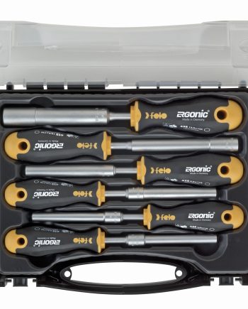 Felo 428 Nut Driver Set 6Pc Ergonic Magnetic Hard Case