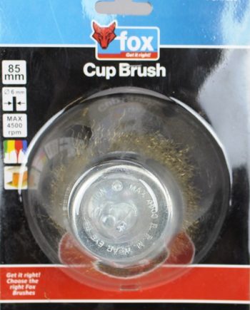 Fox Crimped Steel Wire Cup 85Mm Fine