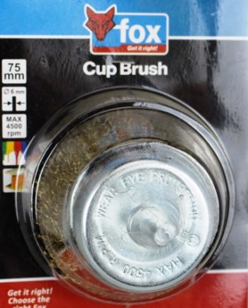 Fox Crimped Steel Wire Cup 75Mm Fine