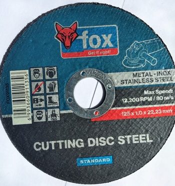Abrasive Fox Cut Steel 125X1.0Mm Std
