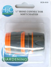 GARDEN HOSE CONNECTOR 1/2" H20010 SOFTGRIP RIGGER