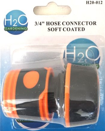 GARDEN HOSE CONNECTOR 3/4" H20012 SOFTGRIP RIGGER