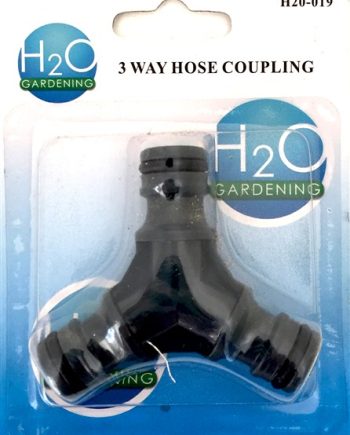 GARDEN HOSE COUPLING 3 WAY H20019