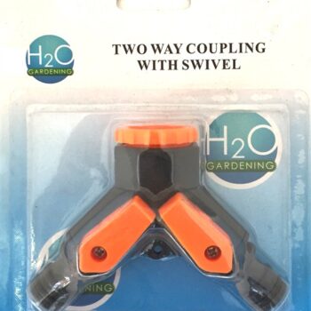 GARDEN TAP COUPLING 2 WAY SWIVEL H20023