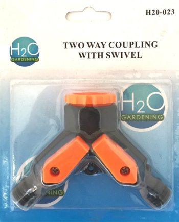 GARDEN TAP COUPLING 2 WAY SWIVEL H20023