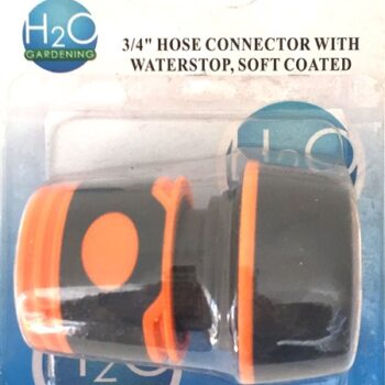 GARDEN HOSE CONNECTOR 3/4" STOP SOFTGRIP H20025