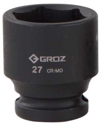 Impact Socket Hex Groz 1/2"  Dr 27Mm Crmo