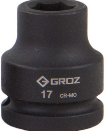 Impact Socket Hex Groz 3/4"  Dr 17Mm Crmo