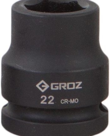 Impact Socket Hex Groz 3/4"  Dr 22Mm Crmo