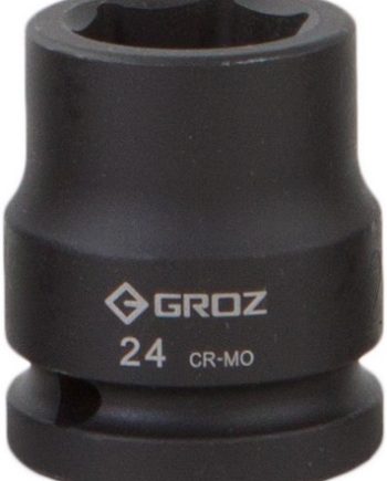 Impact Socket Hex Groz 3/4"  Dr 24Mm Crmo