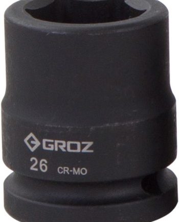 Impact Socket Hex Groz 3/4"  Dr 26Mm Crmo