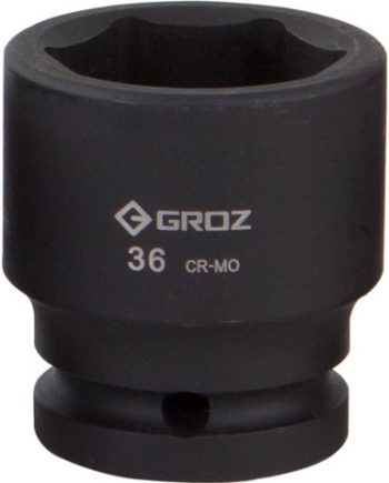 Impact Socket Hex Groz 3/4"  Dr 36Mm Crmo