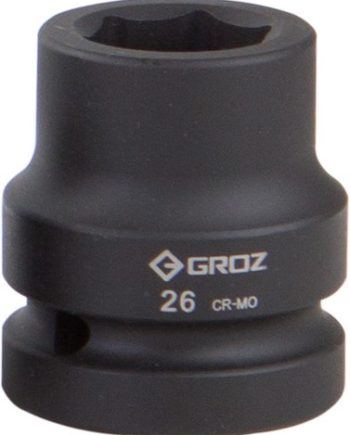 Impact Socket Hex Groz 1"  Dr 26Mm Crmo