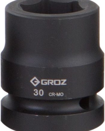 Impact Socket Hex Groz 1"  Dr 30Mm Crmo