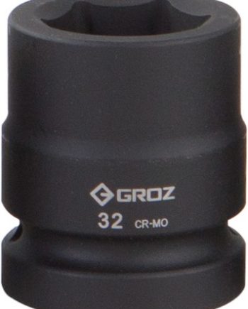 Impact Socket Hex Groz 1"  Dr 32Mm Crmomo
