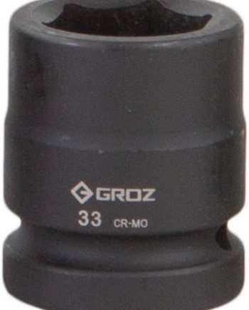 Impact Socket Hex Groz 1"  Dr 33Mm Crmomo