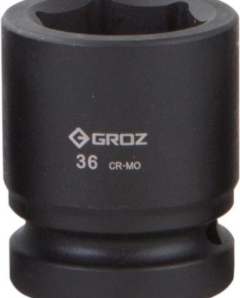 Impact Socket Hex Groz 1"  Dr 36Mm Crmo