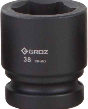 Impact Socket Hex Groz 1"  Dr 38Mm Crmo