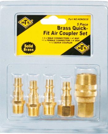 COUPLER MTS QUICK AIR BRASS SET 5PCS - HON0838