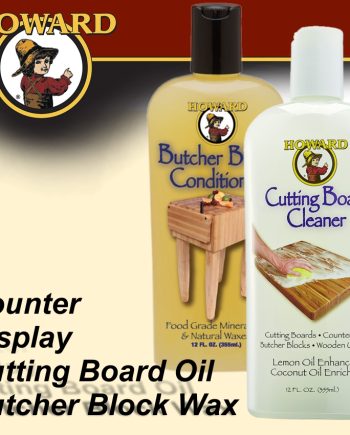Howard Count. Disp. Butch. Wax  & Cutting Board Oil 8 X Each 12 Fl.Oz