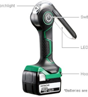 HITACHI / HIKOKI C/L WORKLIGHT 14.4 18V 6000LUM - HTC-UB18DJL(F0)