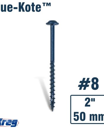 Kreg Blue-Kote Wr Pocket Screws 2'#8 Coarse Washer Head 250Ct