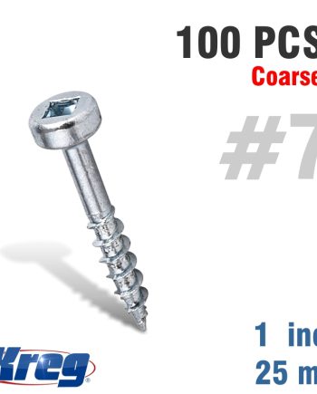 Kreg Wood Screw 1' Coarse 100Ct