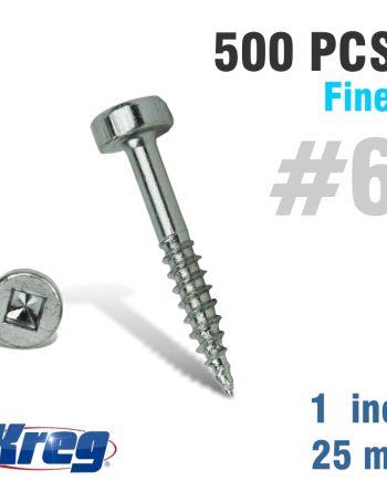 Kreg Pocket Screws 1' #6 Fine Pan Head 500Ct