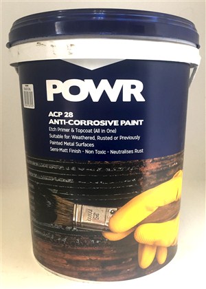 PAINT ANTI CORROSIVE BLACK 20LTR POWR