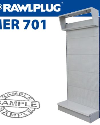 Light Box Stand 1000X350X2200 - Imp - Grey- Blue Rawl Uprights