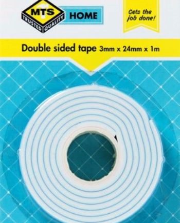 Mts Home Double Sided Tape 3 X 24Mmx1Mm