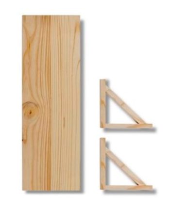 Mts Home Bracket & Shelf 450Mmx200Mm Raw