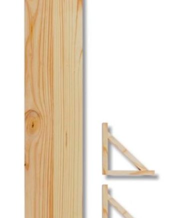 Mts Home Bracket & Shelf 900Mmx200Mm Raw