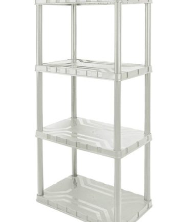 Mts Storage 4-Tier Plastic Shelf Unit