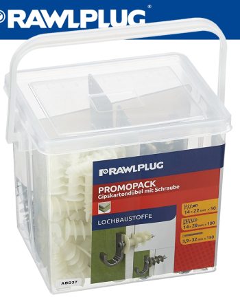 Nylon & Metal Mix For Drywll With Screws Tub 400Pcs