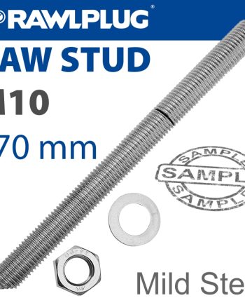 Mild Steel Stud M10-170Mm