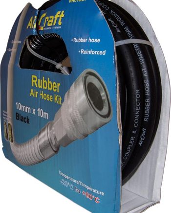 Rubber Hose Kit 10Metre 10Mm W/Quick Coupler & Connector