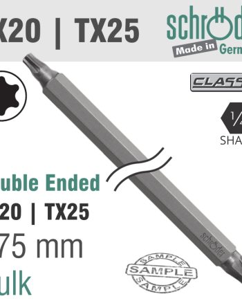 Schroder D/E Tx20 X Tx25 175Mm Bit