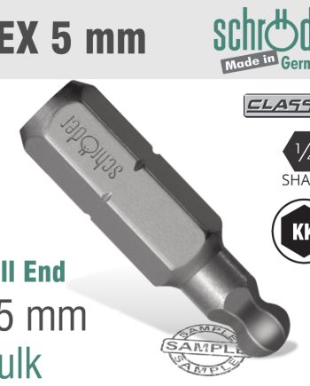 Ball End 5Mm Insert Bit 25Mm Bulk
