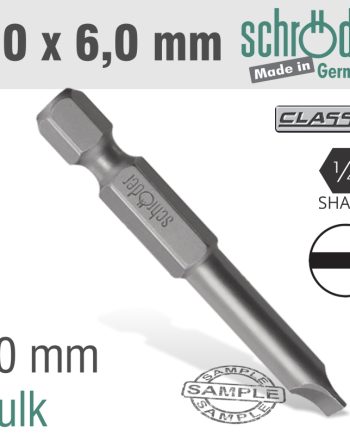 Schroder Slotted 1.0X6.0 50Mm Pwr.Bit