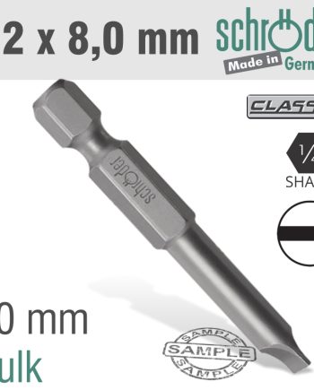 Schroder Slotted 1.2X8.0 50Mm Pwr.Bit
